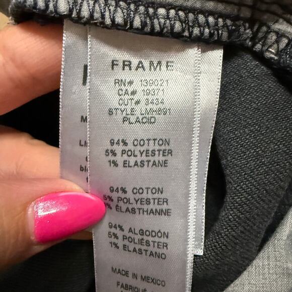 Frame Denim Men's L'Homme Slim Jeans in Placid Dark Wash Blue Size 36 x 31 - Picture 7 of 9